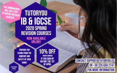 TutorYou ONLINE Spring IB & IGCSE Revision Courses