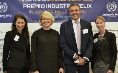 Britta Weber receives the High Budget Honor of the Felix Industry Award for UPS Italia