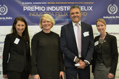 Britta Weber receives the High Budget Honor of the Felix Industry Award for UPS Italia