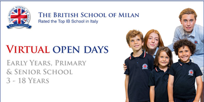 The British School of Milan: Virtual Open Days | Academic Year 2022-2023