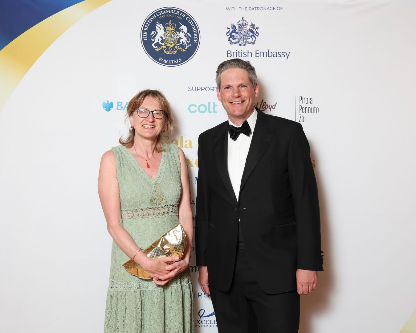 Roberta Osculati Vice President of Milan City Council with The President Of The Italian Chamber of Commerce For Italy